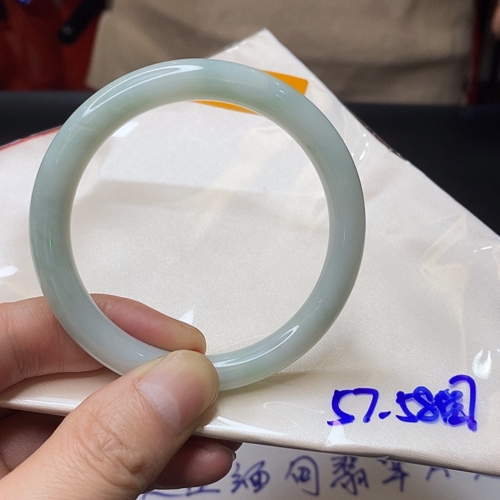 翡翠未镶嵌手镯天然缅甸翡翠A货手镯52圈以下