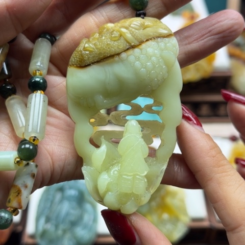 岫玉挂件未镶嵌挂件