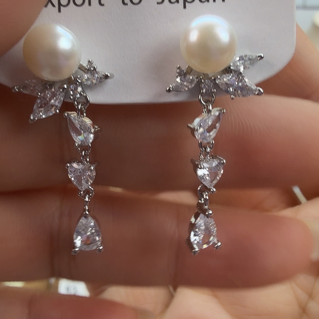 未镶嵌淡水珍珠耳饰