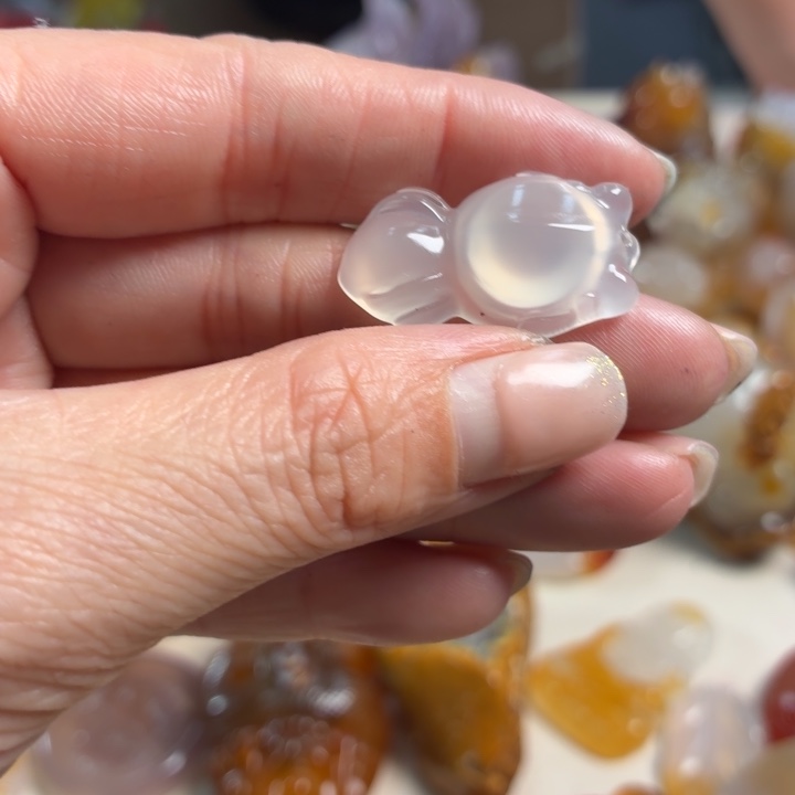 玛瑙/玉髓未镶嵌吊坠(不含链)