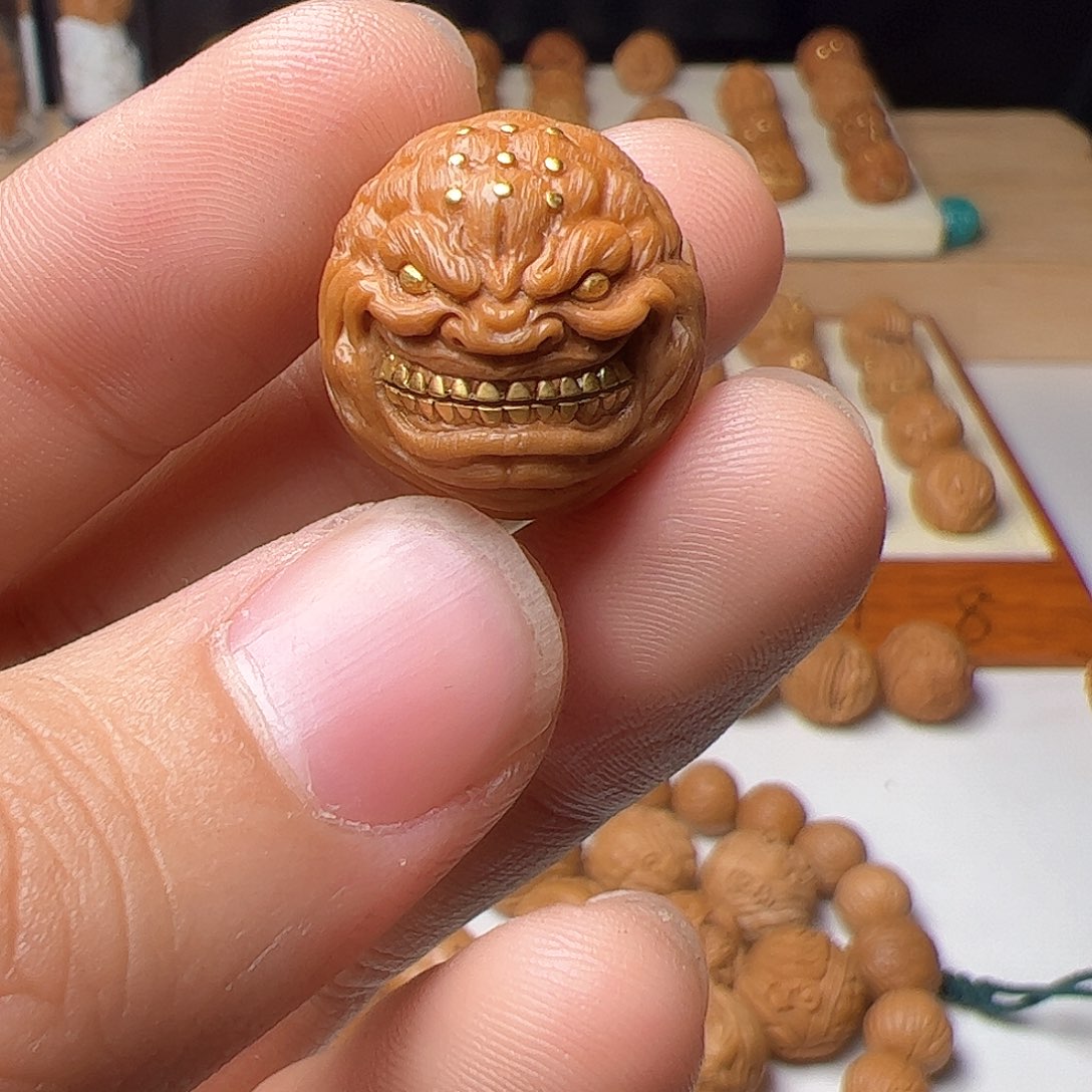 猴头核桃吊坠猴头