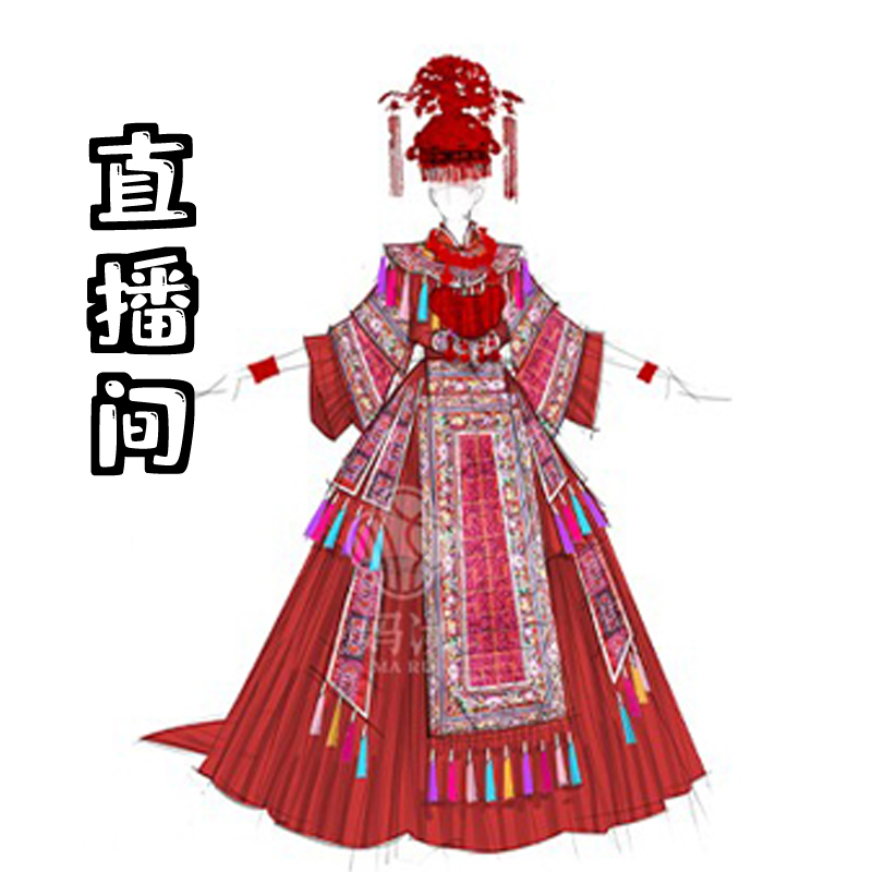 （58-98）民族服饰直播间实拍链接