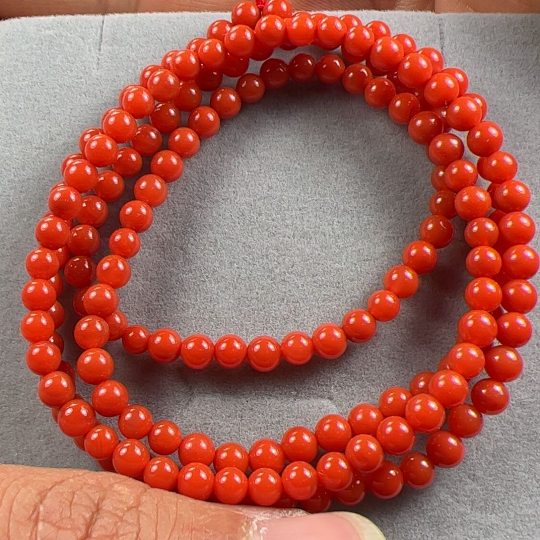 南红玛瑙手串未镶嵌