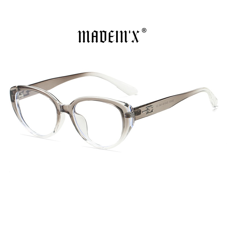 Madein X懒得化妆猫眼眼镜框可配近视镜片显脸小不挑脸型男女拍照