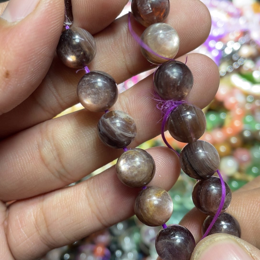 紫晶颈饰银S800镀金镶嵌