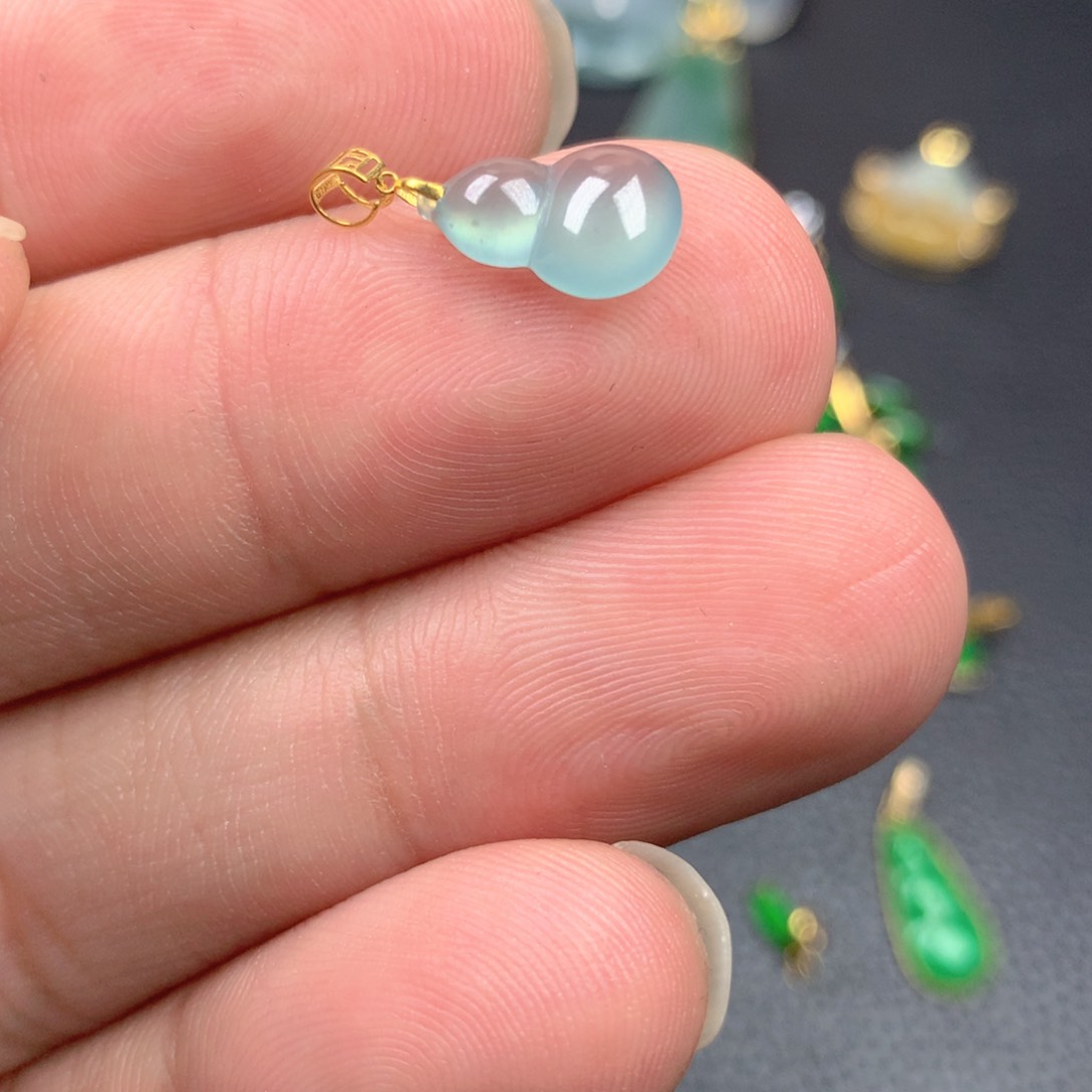 【闪购商品】翡翠18K金镶嵌颈饰翡翠