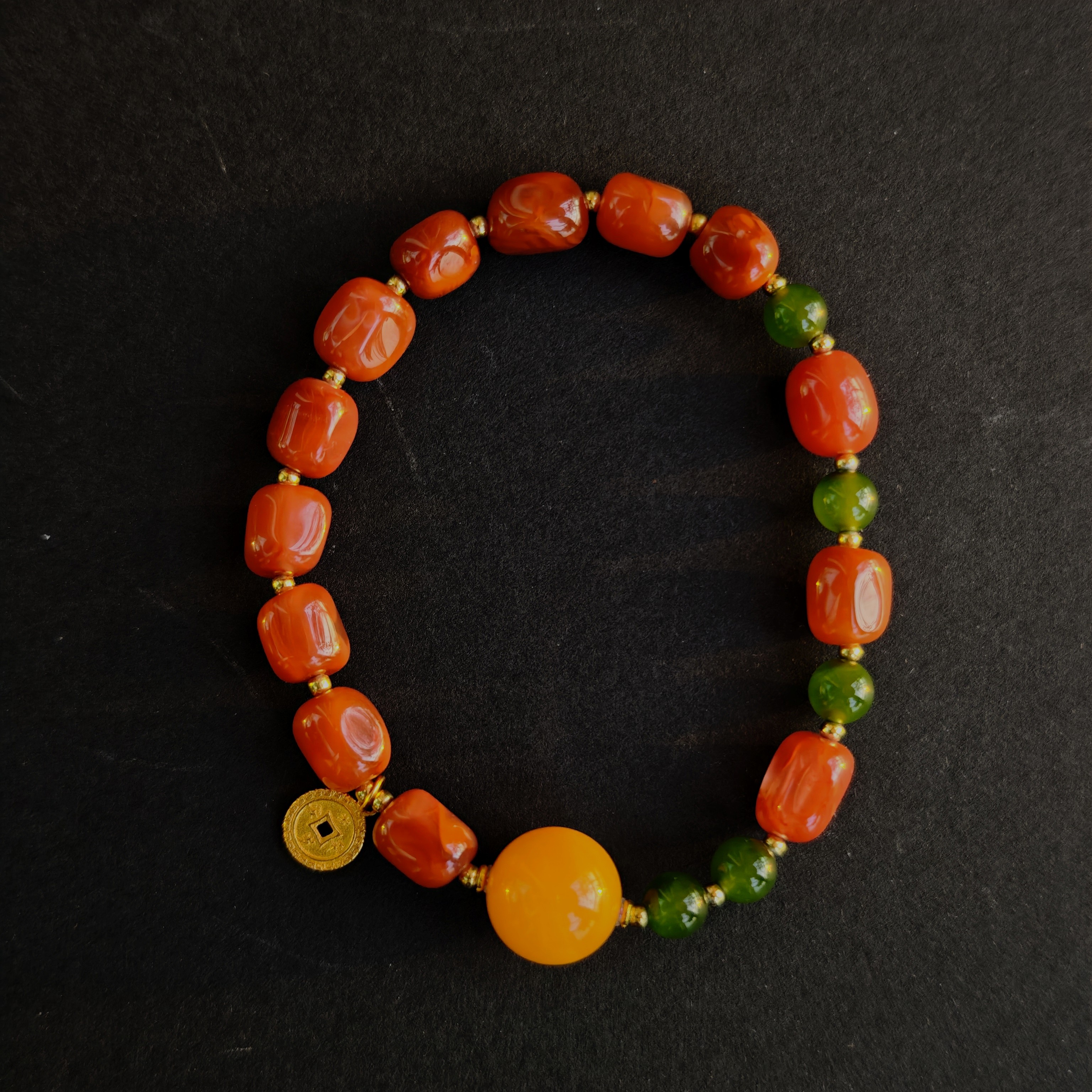 【沐姐珠宝】牛血红原矿随型设计款单圈多样性发一599