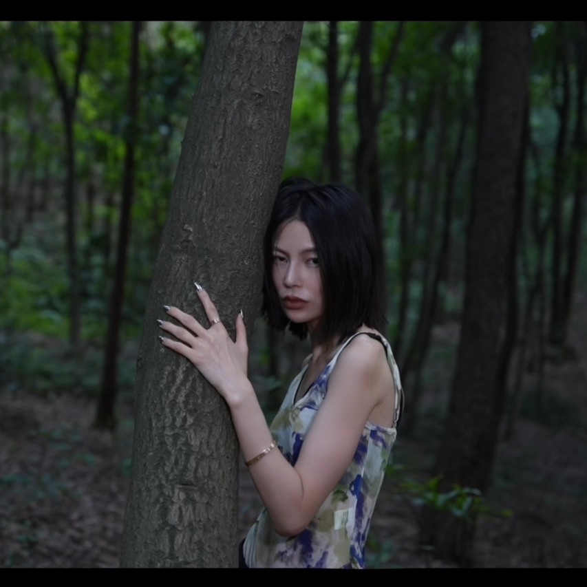 【ZLAbout-us】复古网纱晕染连体吊带背心63688-1