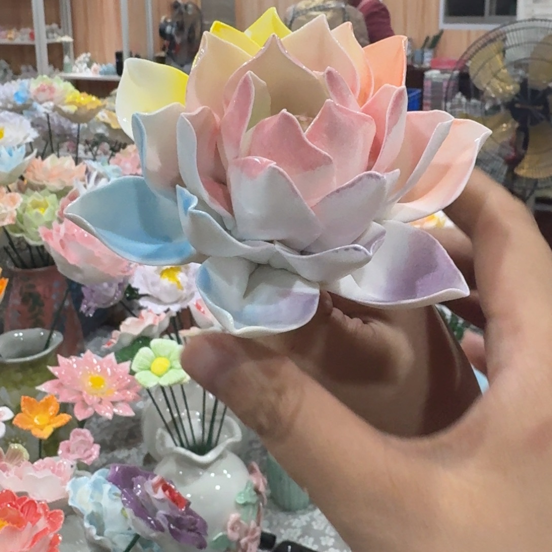 陶瓷花，20元发货，退款拉黑