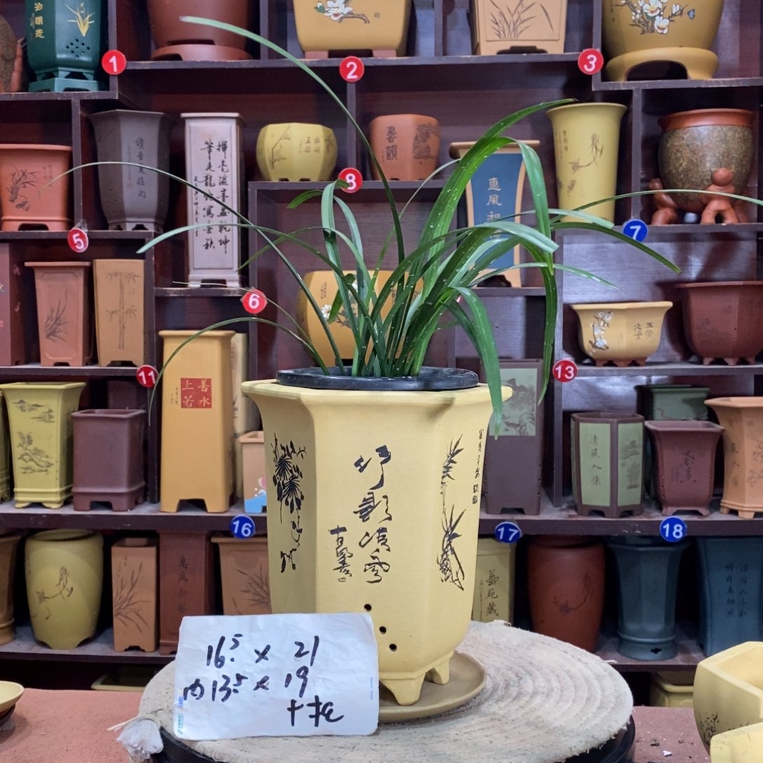 紫砂艺术紫砂花盆