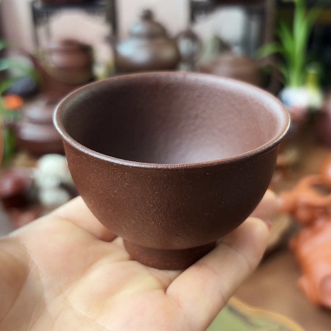 茶壶紫砂主人杯底槽清85cc