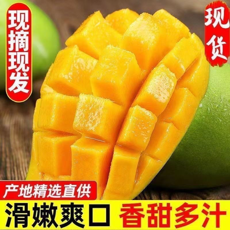 广西青皮金煌芒果整箱当季新鲜水果精选大青芒爆汁脆甜L