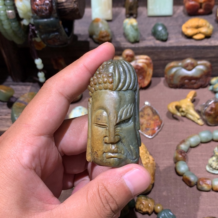 岫岩河磨玉（透闪石质玉）未镶嵌挂件