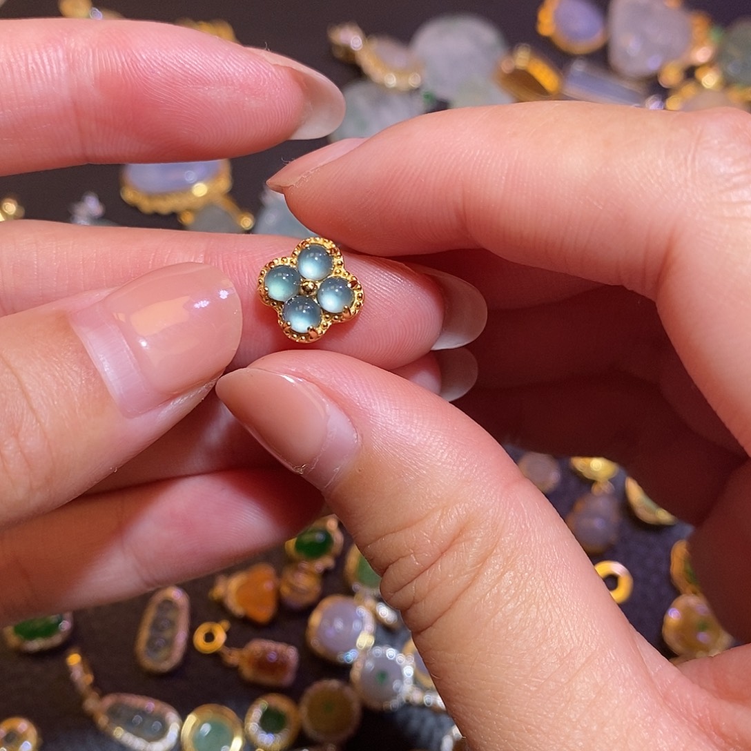 翡翠银S925镶嵌项链