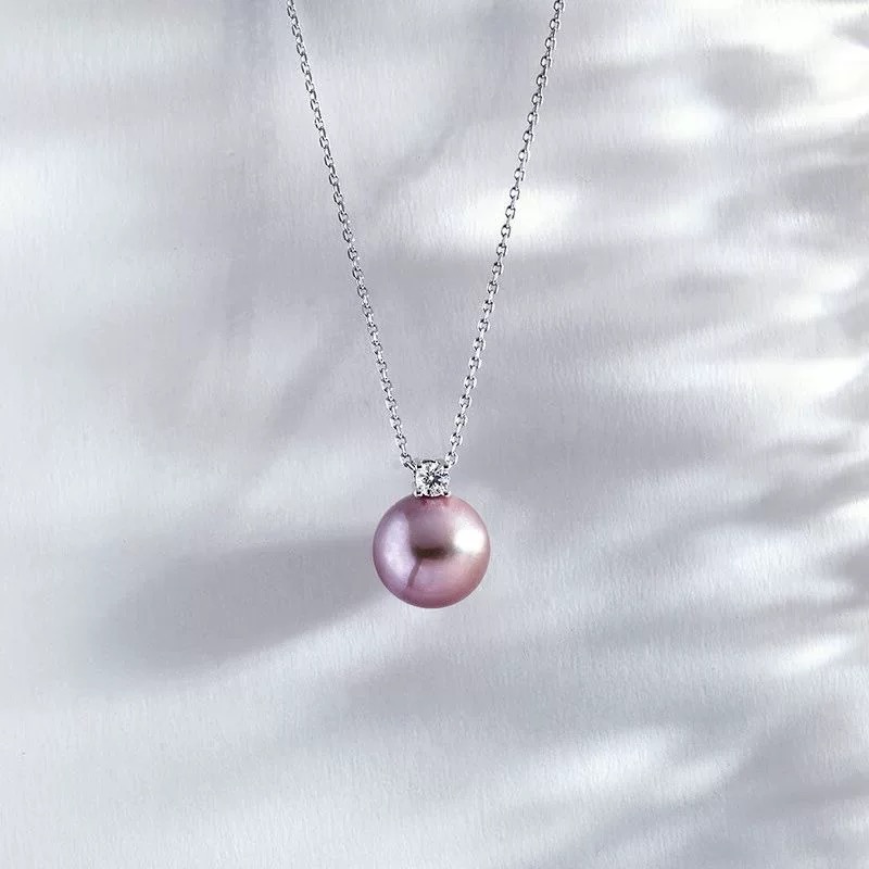 【王妃-妖紫】11-12mm天然淡水紫珠吊坠【无调、无优】气质高贵女王