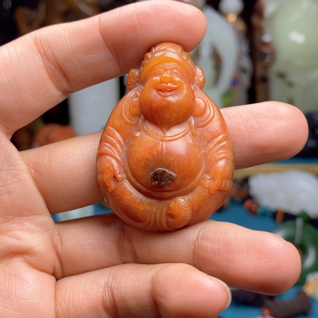 和田玉颈饰未镶嵌雨**光