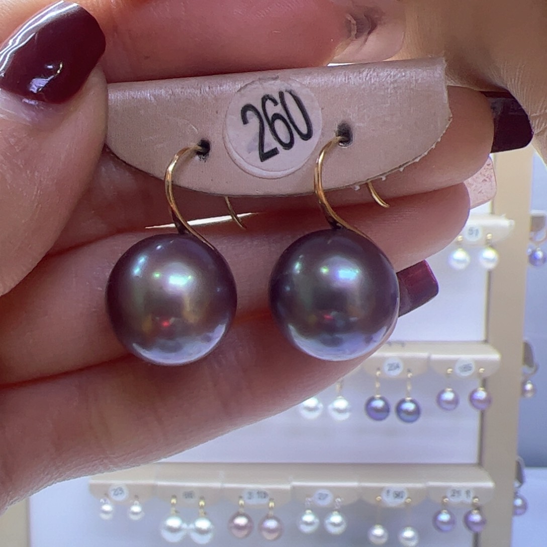 淡水珍珠耳饰18K金镶嵌