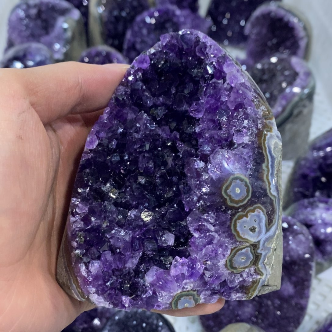 紫晶摆件摆件未镶嵌