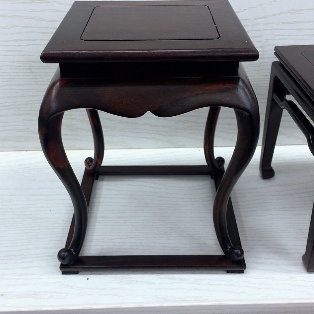 藤类大红酸枝花瓶花架