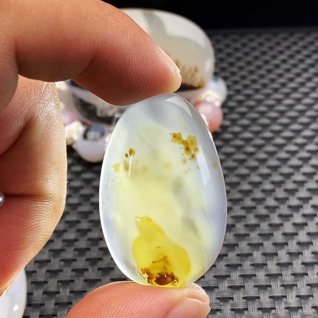 海***洋玛瑙/玉髓未镶嵌吊坠(不含链)