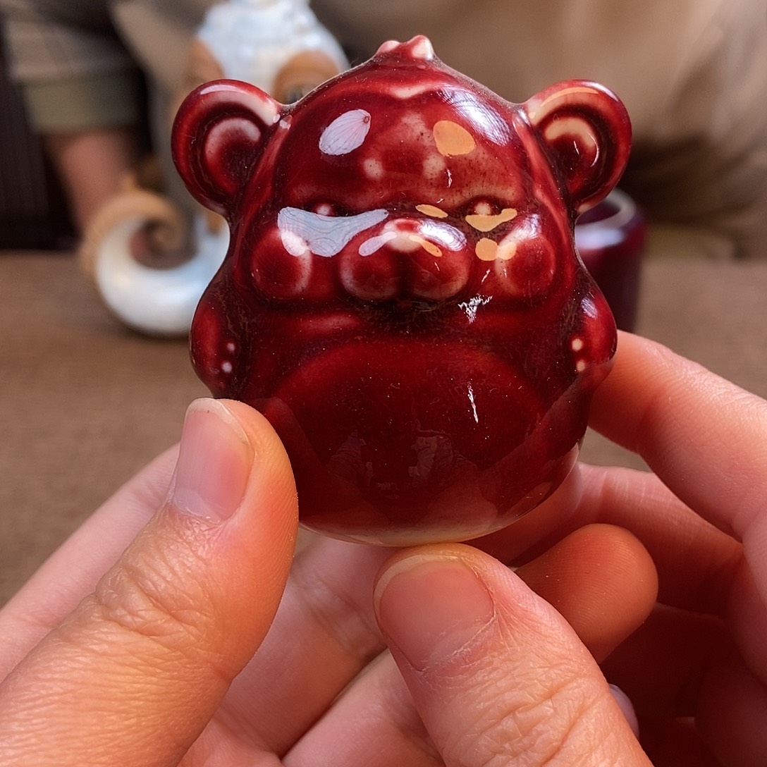 瓷片钧瓷摆件摆件