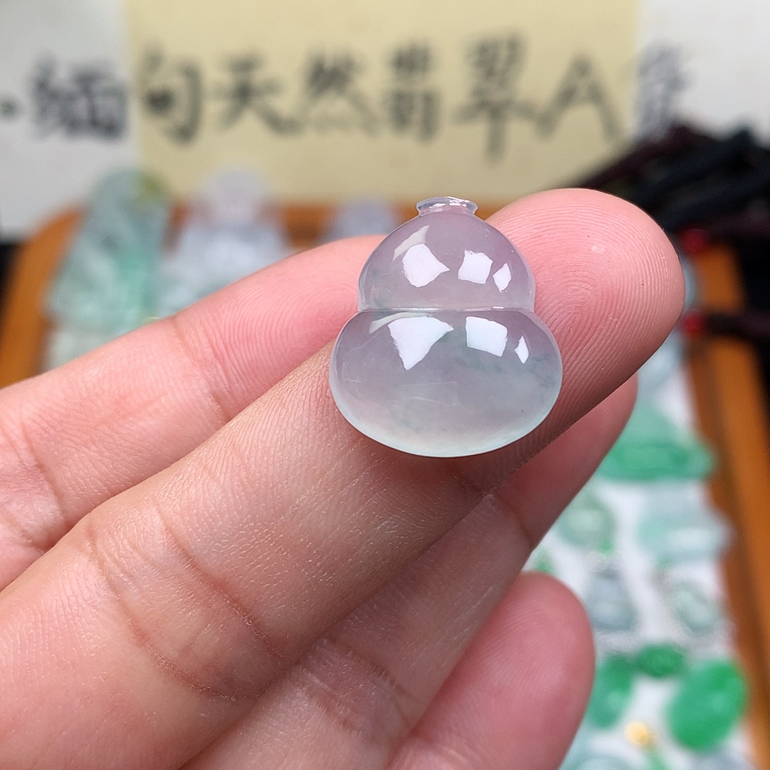 翡翠裸石缅甸天然A货翡翠冰种葫芦