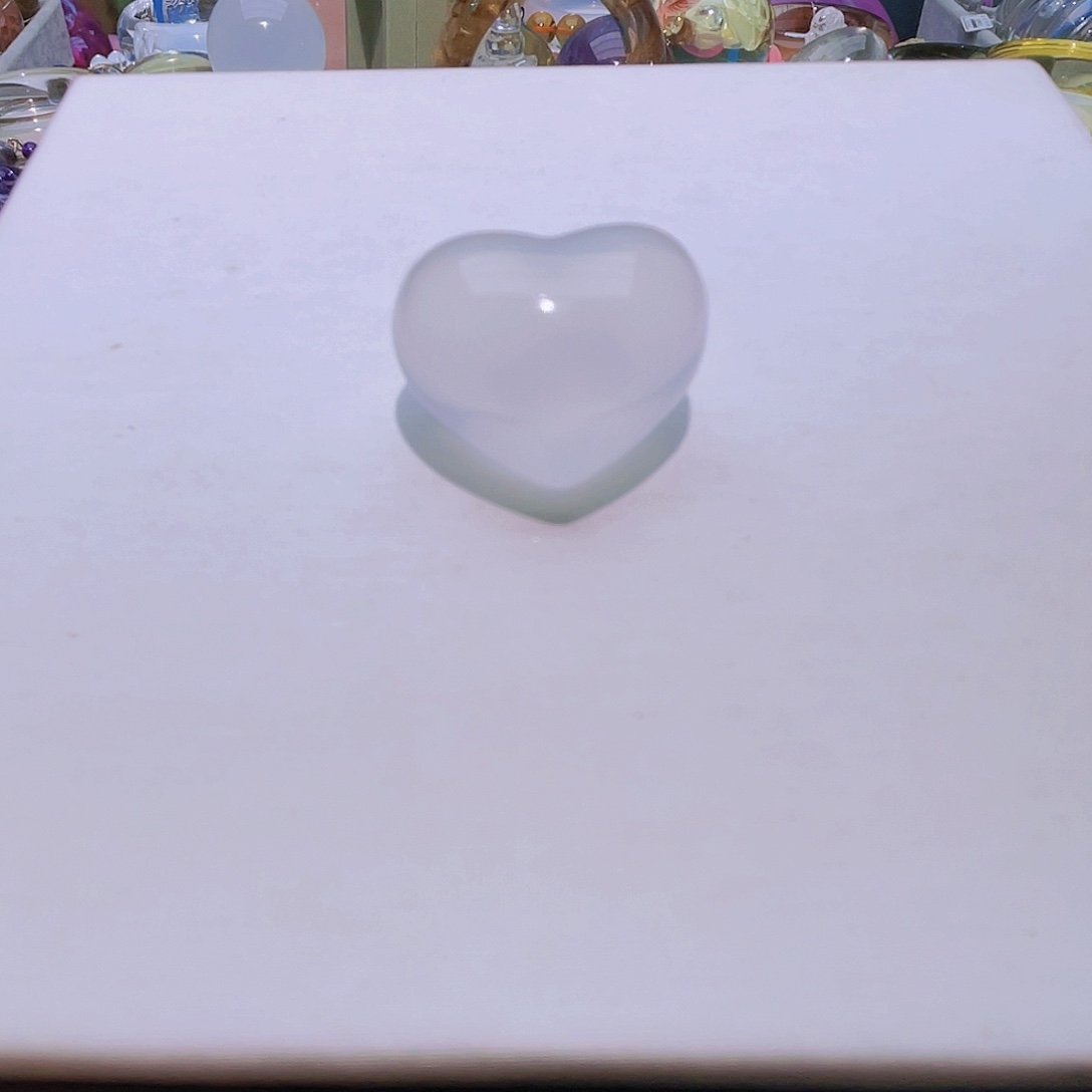 未镶嵌颈饰水晶天然奶白晶爱心全净体福利款