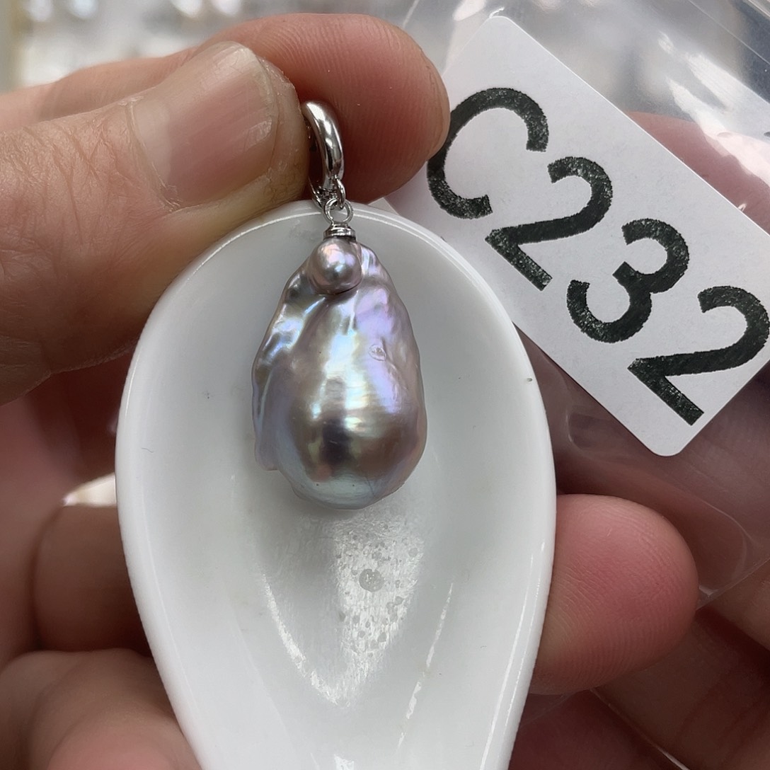 淡水珍珠颈饰银S925镶嵌