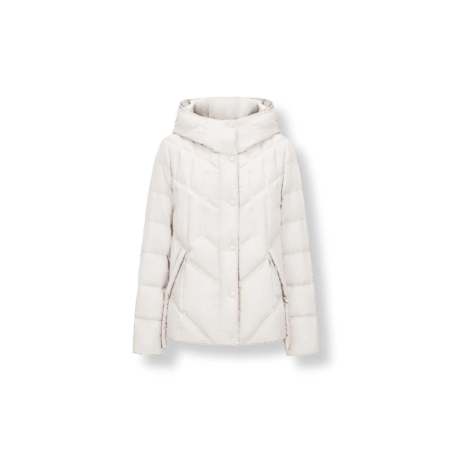 25s冬季新款休闲设计感帽领白鹅绒绒羽绒服（5956）【1055】