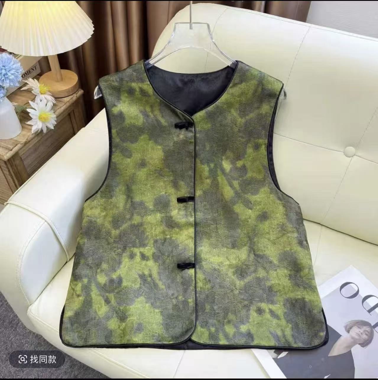 气质重工圆领中式马甲