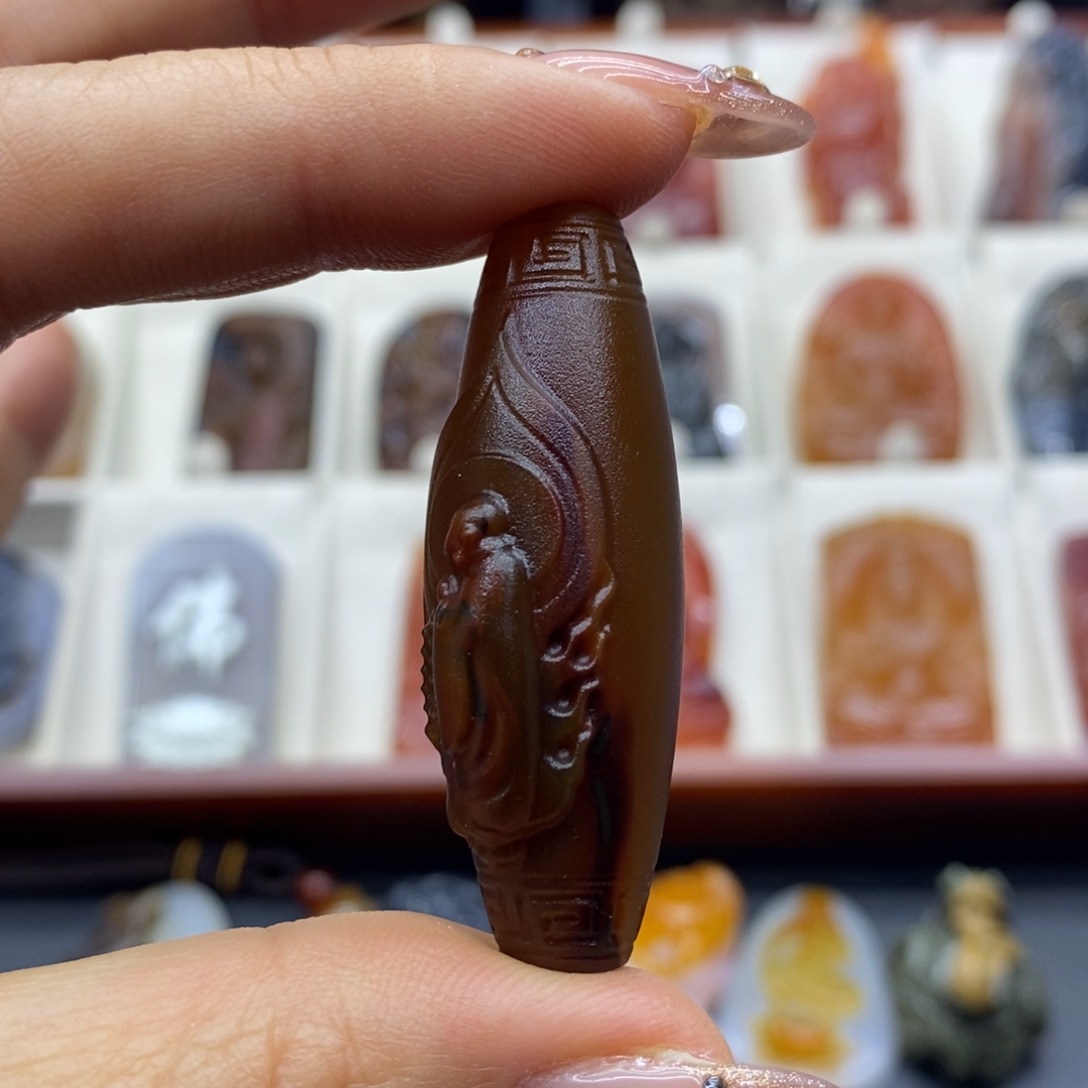 未镶嵌吊坠(赠链)玛瑙/玉髓老*童吊坠