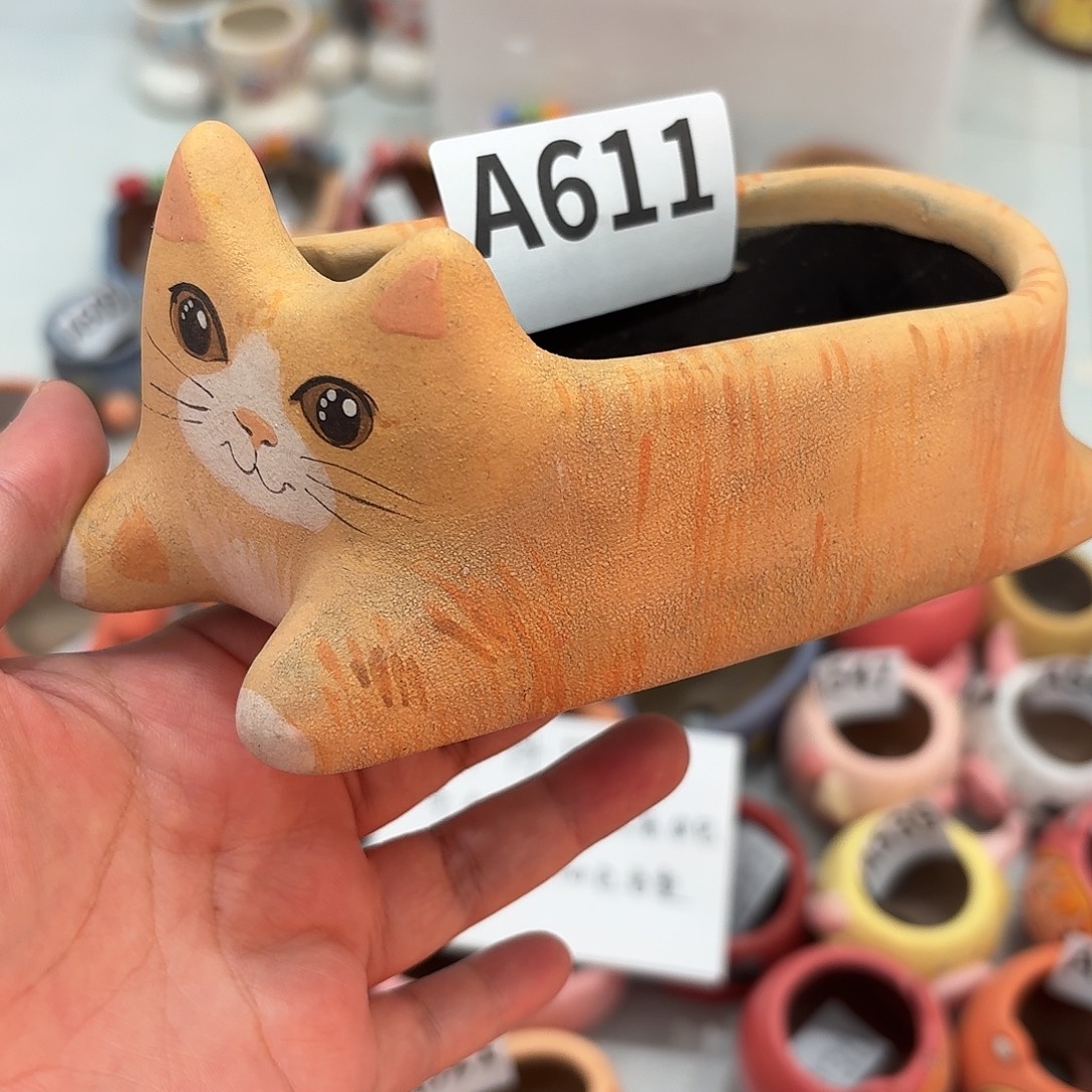 丁丁，手绘清仓花盆