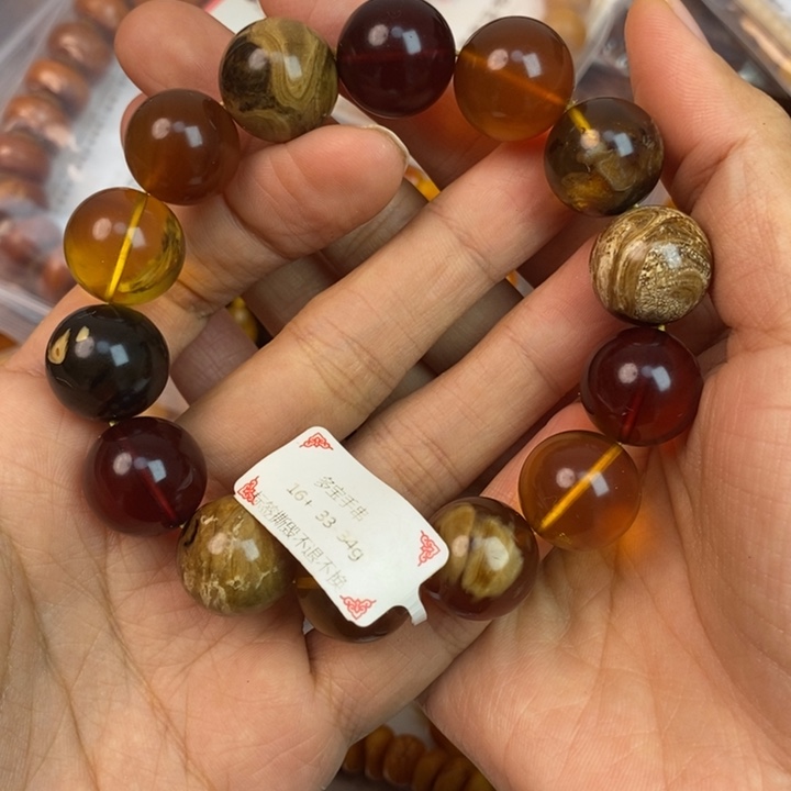 琥珀未镶嵌珠宝奇石