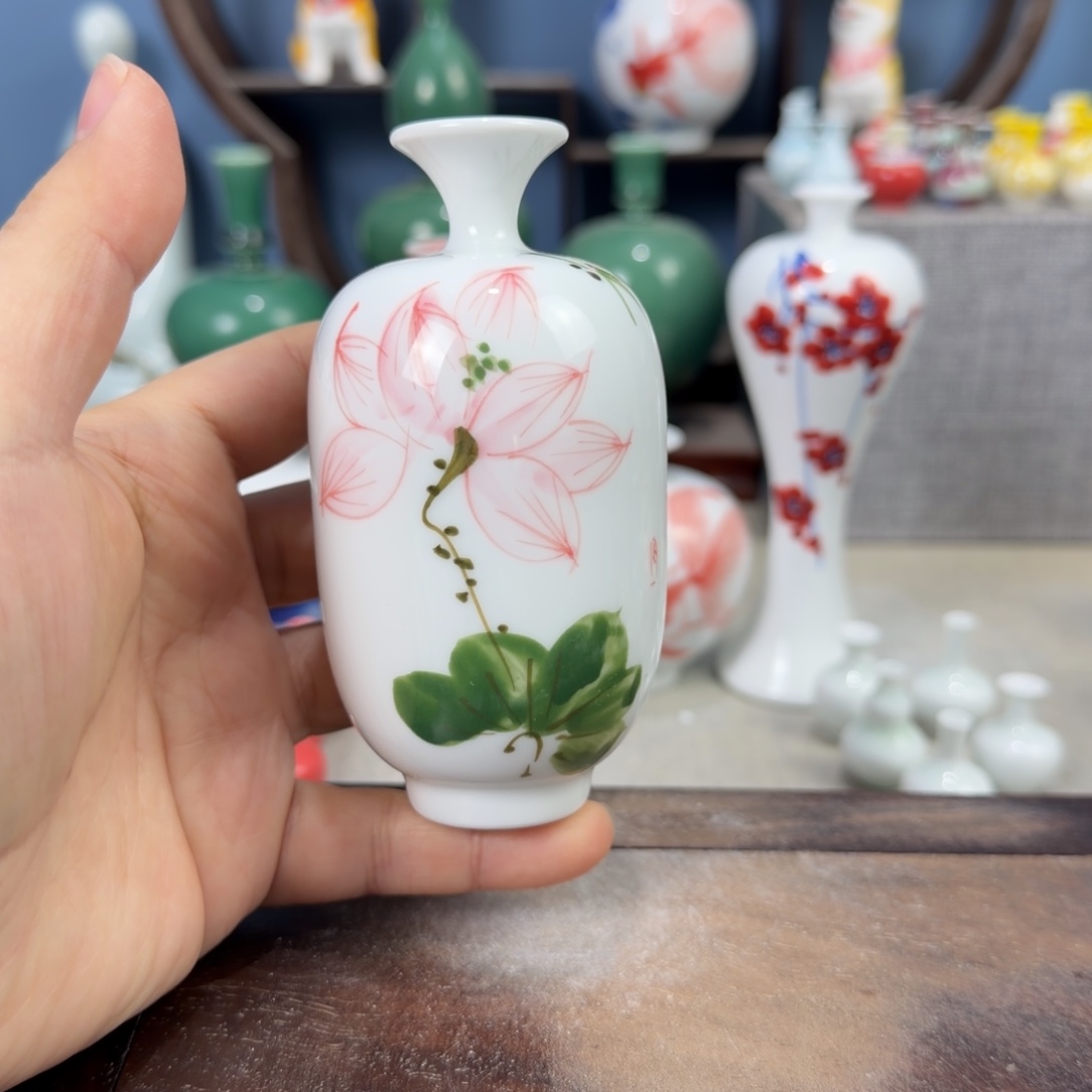 陶瓷手工小花器摆件