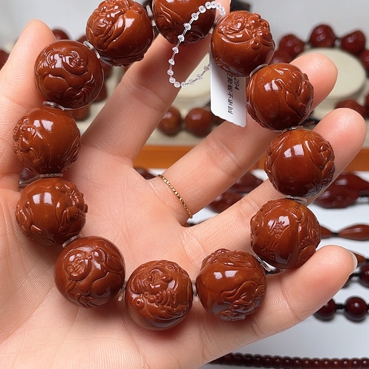 橄榄核手串高****木玉化财弥