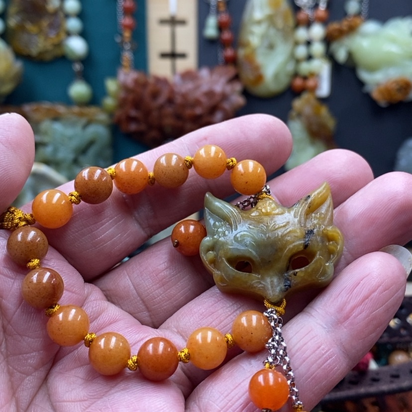 【闪购商品】蛇纹石玉手牌未镶嵌