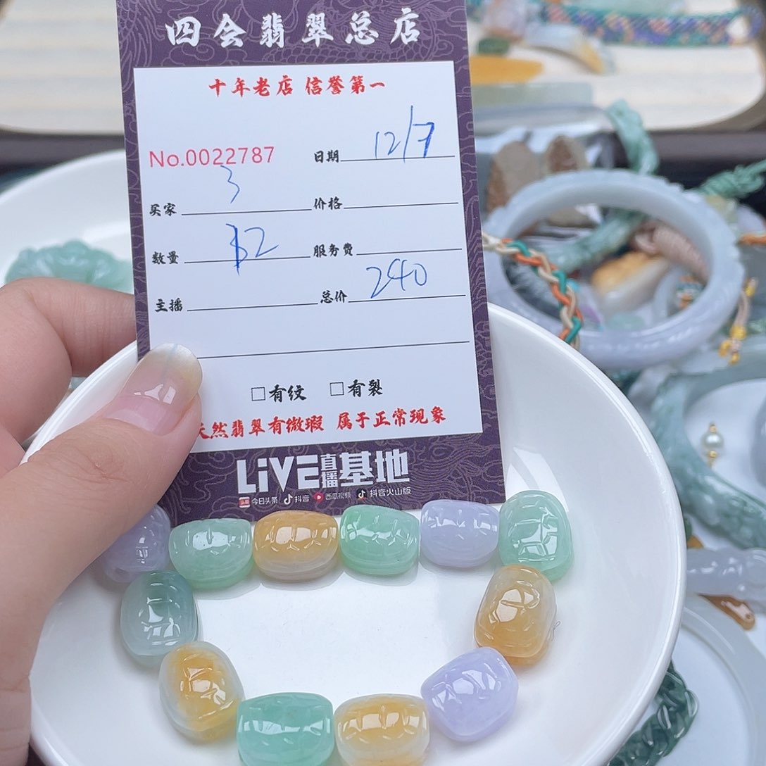 颈饰未镶嵌翡翠了*