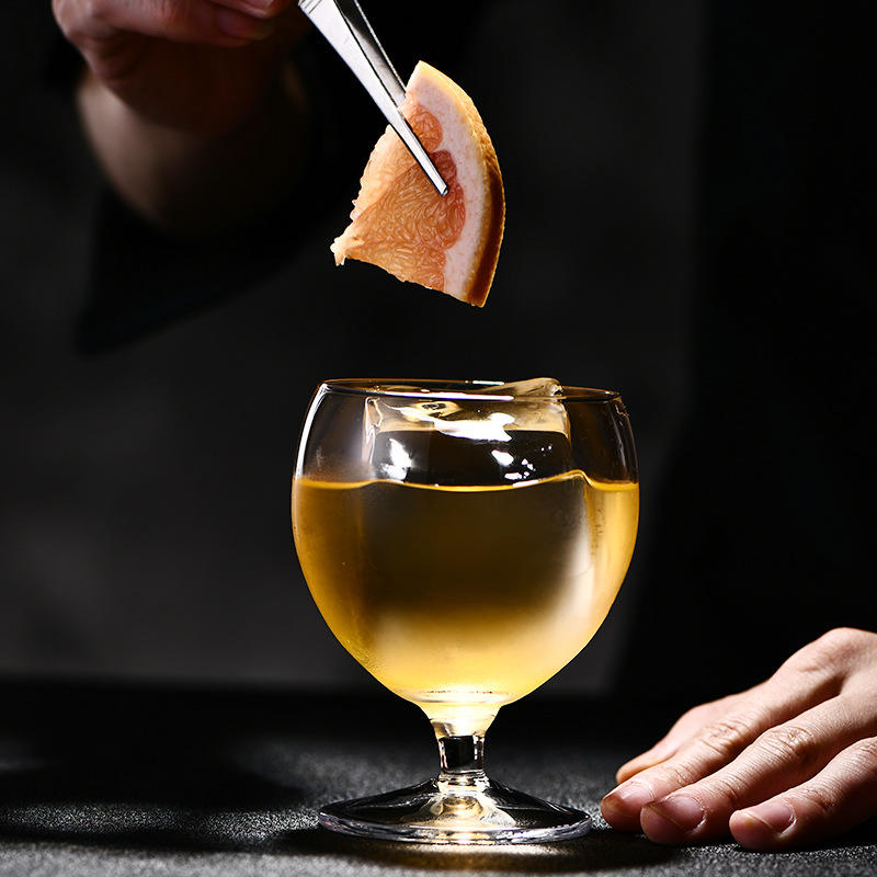 日式矮脚鸡尾酒杯酒杯玻璃威士忌冰球杯白兰地酒杯酒杯专业酒具