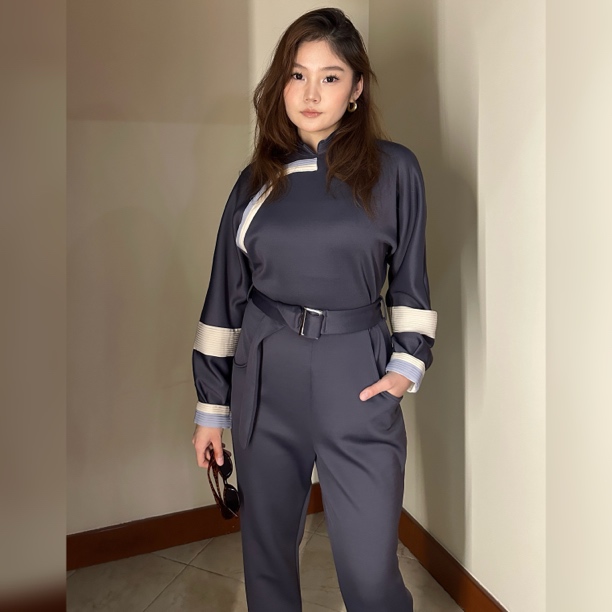 「paobi原创服饰」新款咖色&灰色连体裤