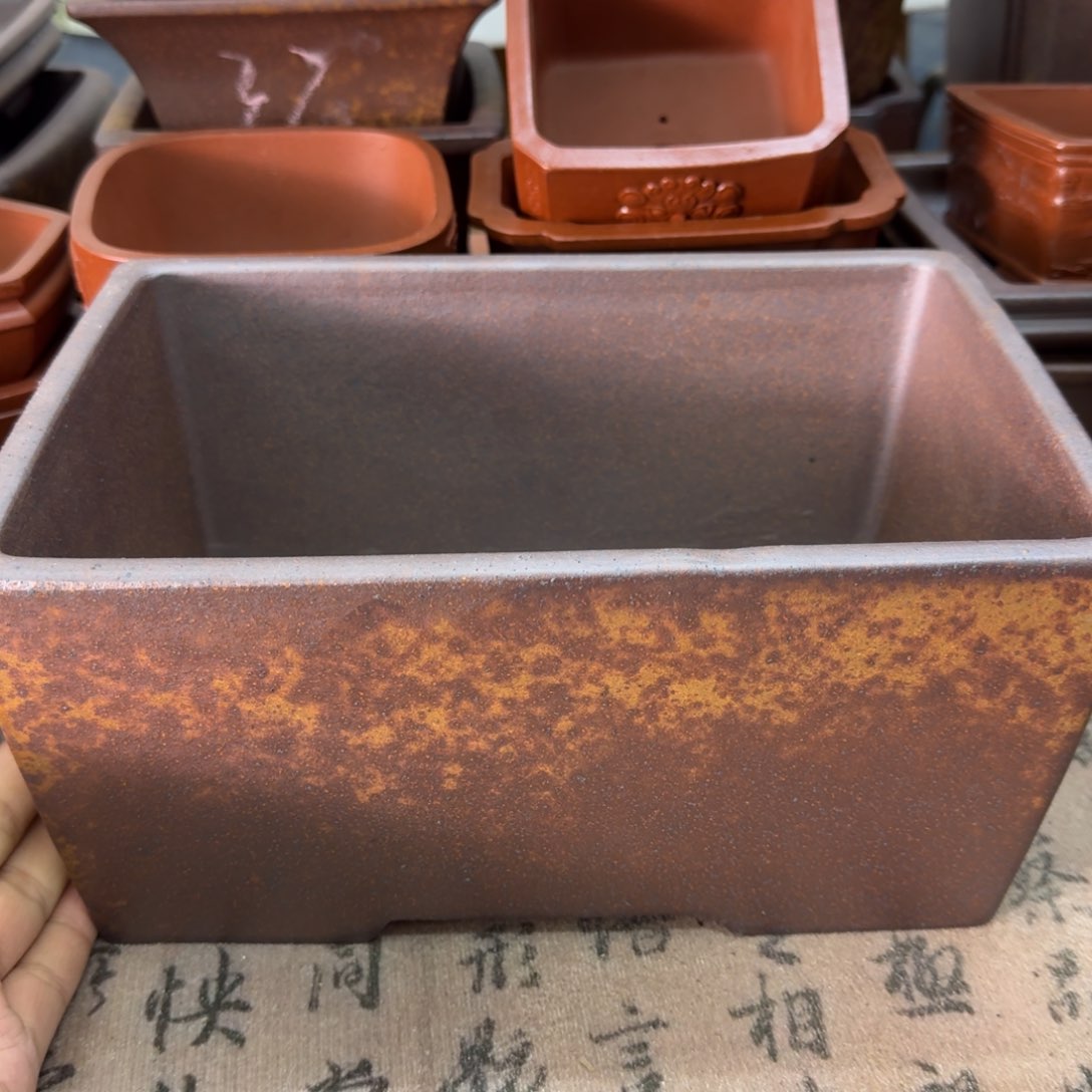 紫砂花盆宜兴紫砂正品25x16.5x10.5