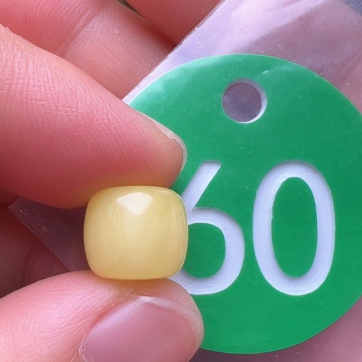 蜜蜡裸石未镶嵌10m m