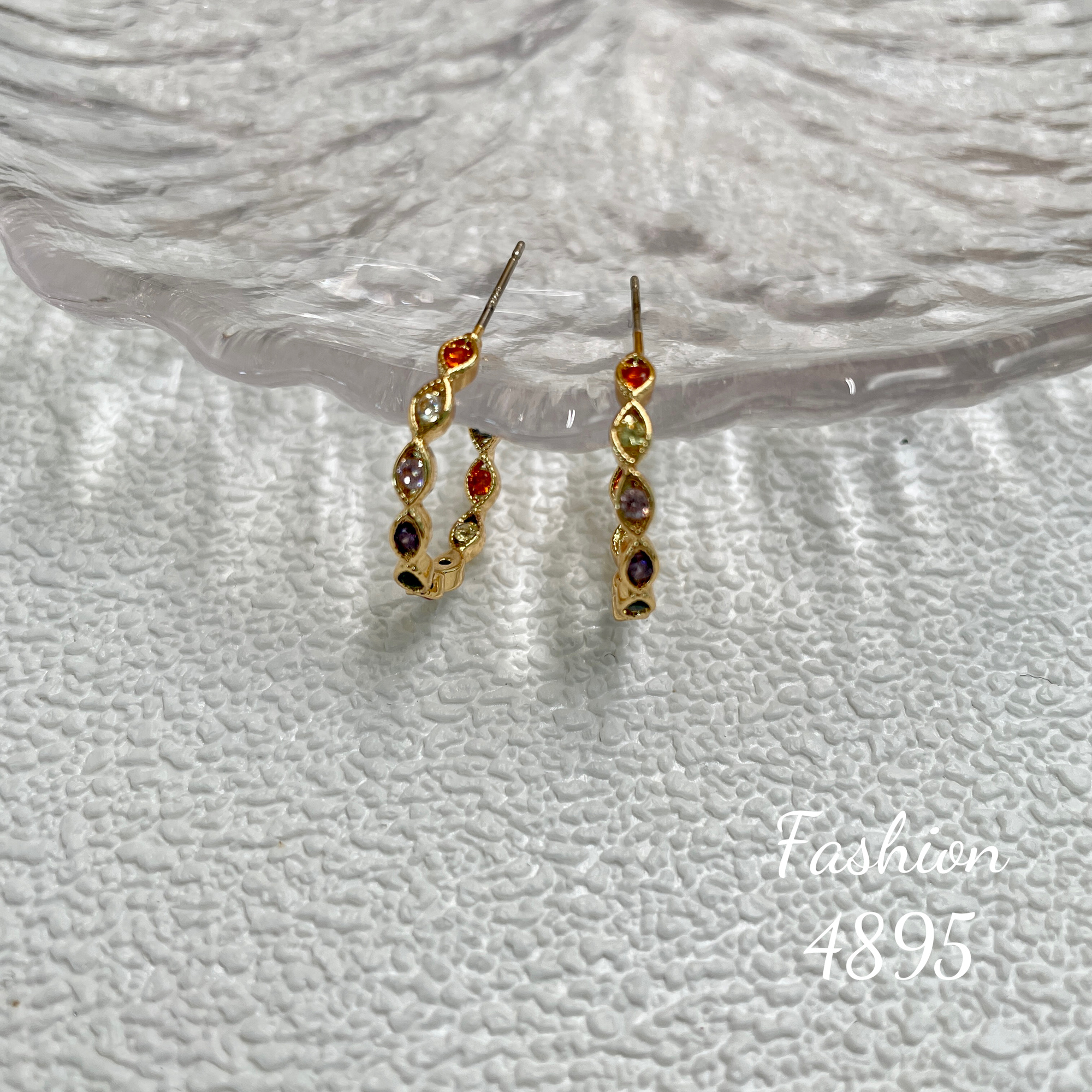 铜合金耳饰 设计师款耳饰~4895