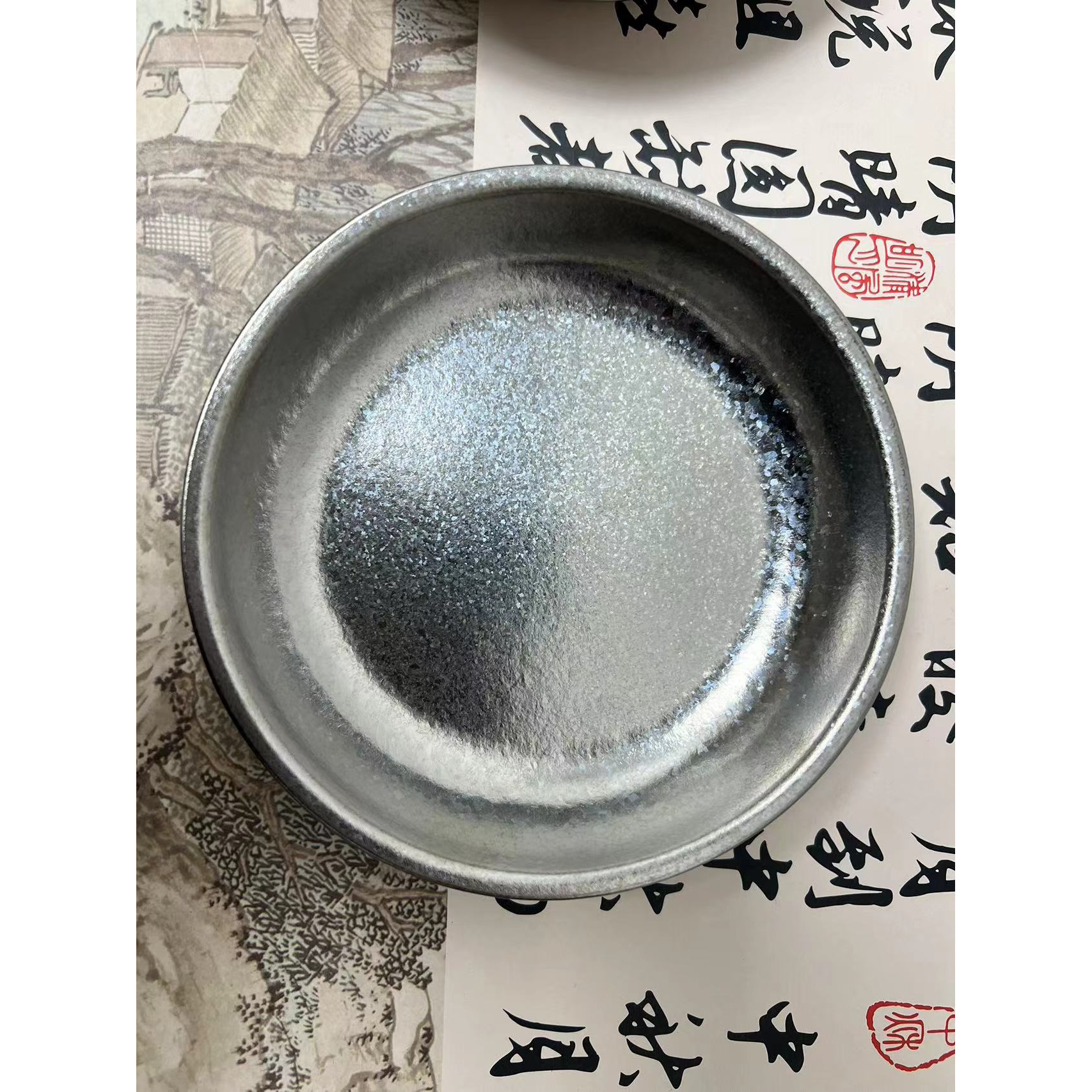 [厂家直销]纯钛餐盘子14cm碟餐具户外露营野餐钛盘家用餐碟水果盘