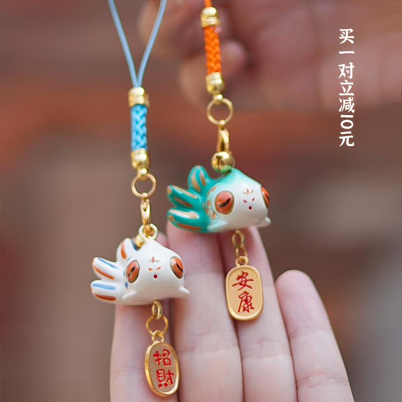 泉州文创手机挂绳可爱滴水兽挂链创意个性挂件情侣送礼旅游纪念品
