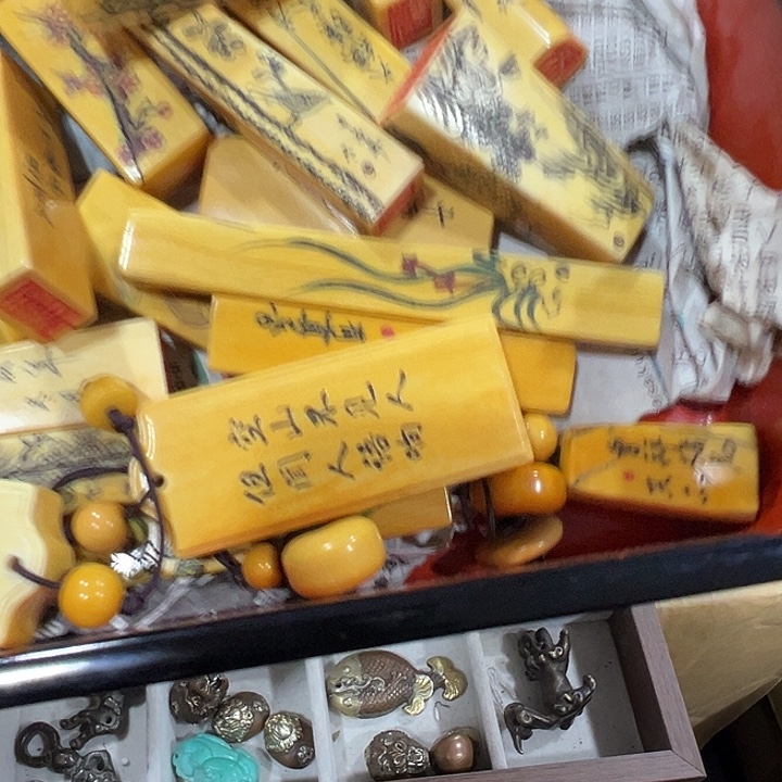 聚***堂手串/手链鹿骨骨的中古回流好物