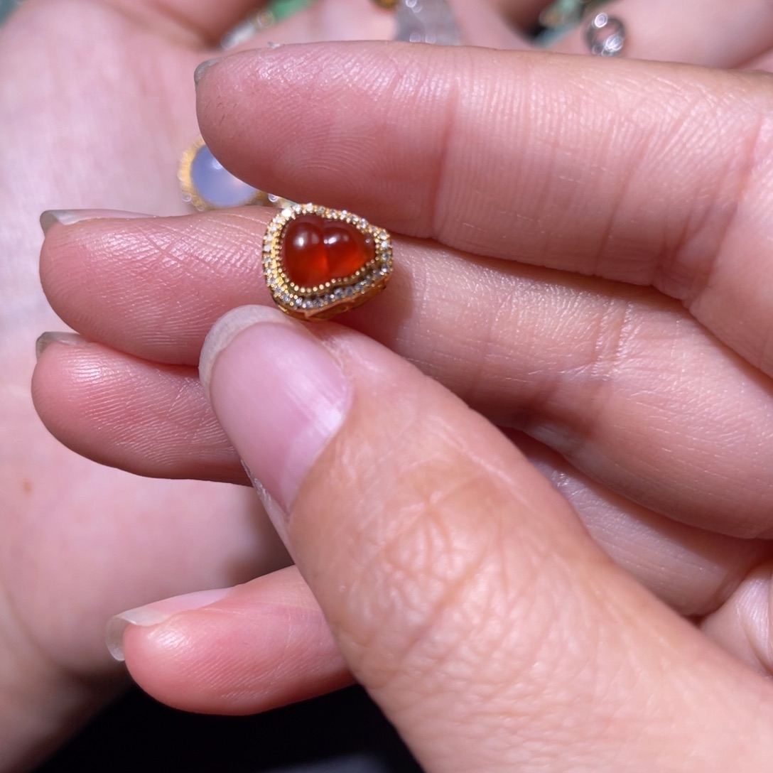 翡翠颈饰18K金镶嵌继*