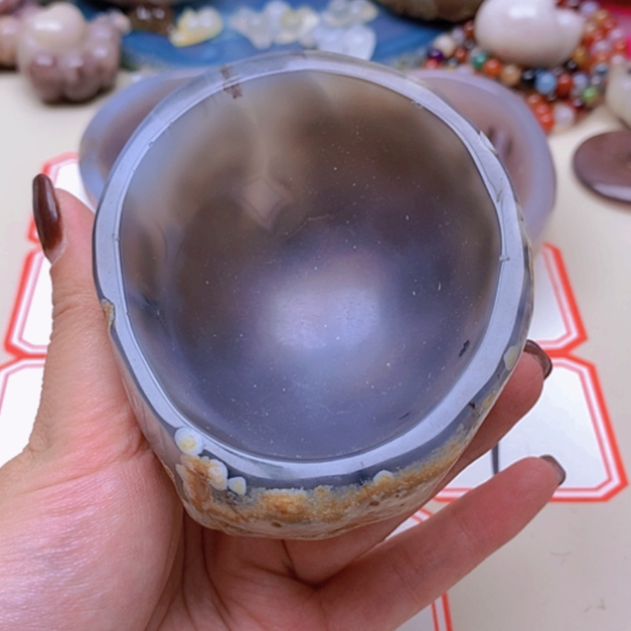 【闪购商品】未镶嵌玛瑙/玉髓珠宝半成品芳*