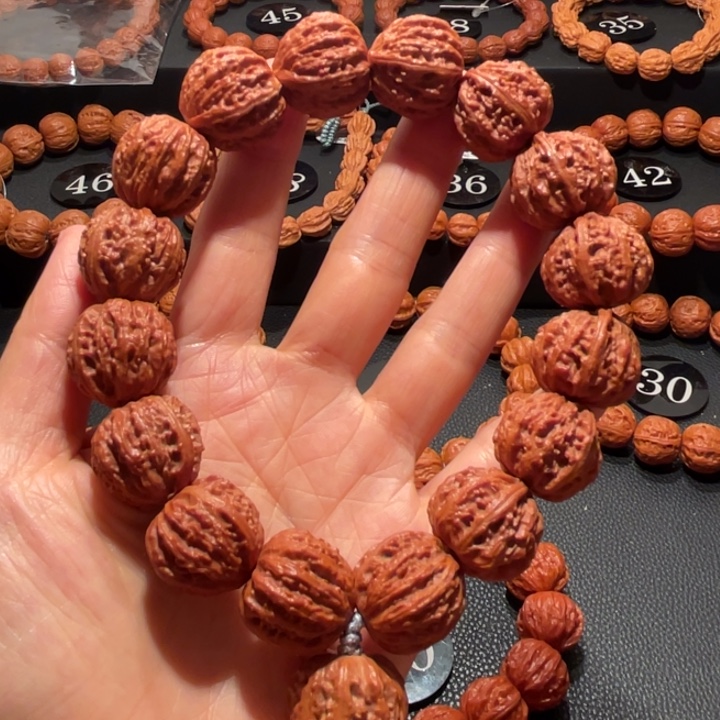 文玩核桃手串西瓜纹