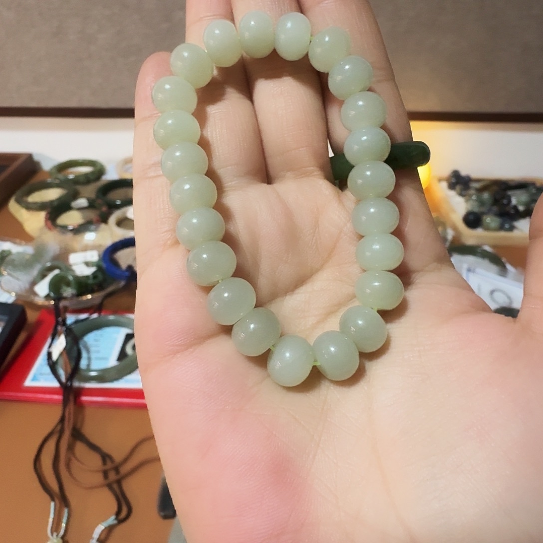 非金属纯铜葡萄肉 算盘珠 手串