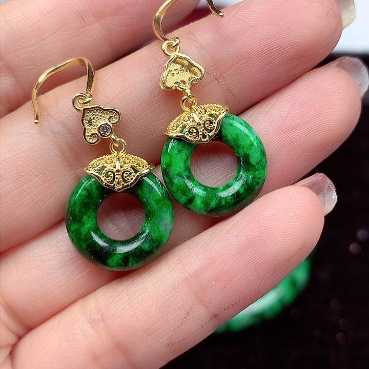 翡翠颈饰银S925镶嵌翡翠